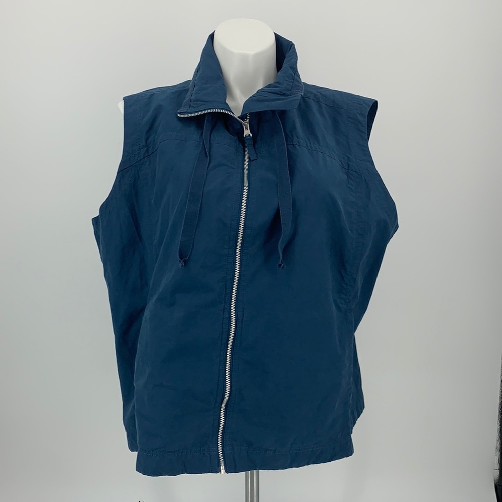 Columbia Plus Size Full Zip Blue Vest